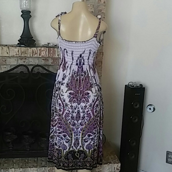 F C sleeveless summer shirred dress - Picture 3 of 8